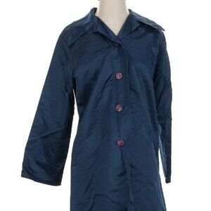 Honore Collection Navy Rain Coat - Size S
